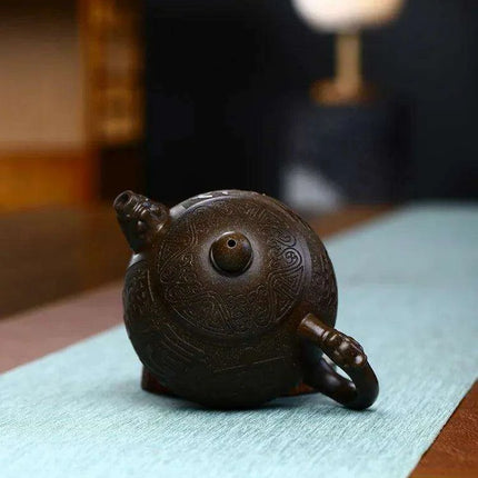 200ml Authentic Yixing Purple Clay Dragon Egg Teapot - Perfect for All Tea Types- Très Elite- Très Elite
