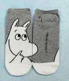 Moomin Chic Cotton Sock Slippers for Trendy Women