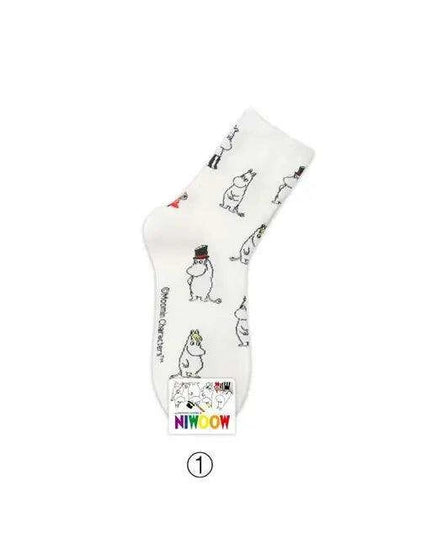 Moomin Chic Cotton Sock Slippers for Trendy Women