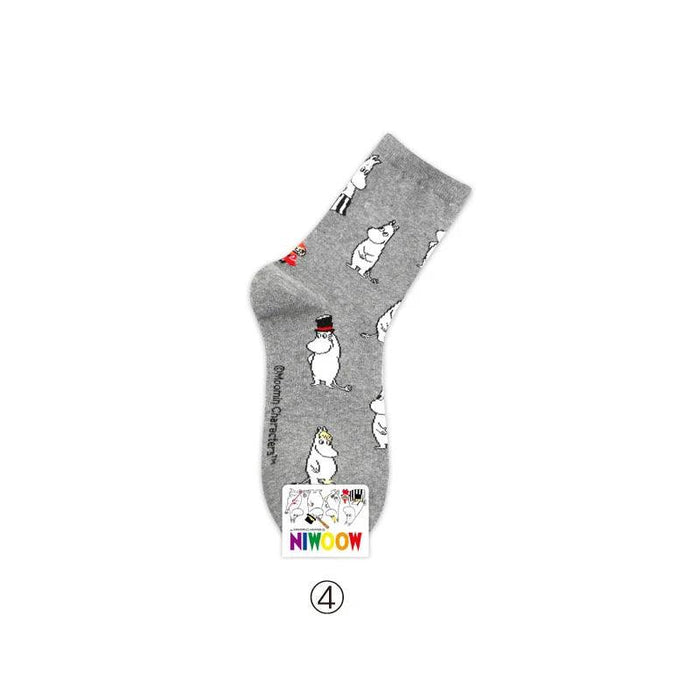 Moomin Chic Cotton Sock Slippers for Trendy Women