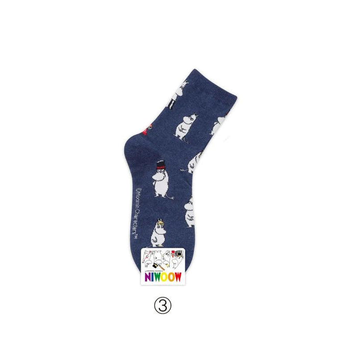 Moomin Chic Cotton Sock Slippers for Trendy Women