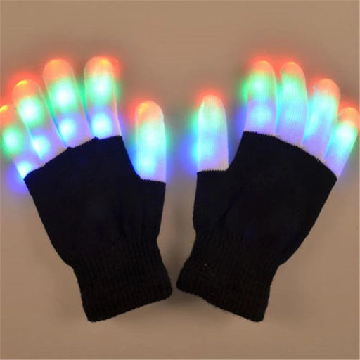 2019 HOT 1 piece LED Glow Glove  Rave Light Flashing Finger Lighting Glow Mittens Magic luminous Glove Novelty Party Accessory FreeDropship