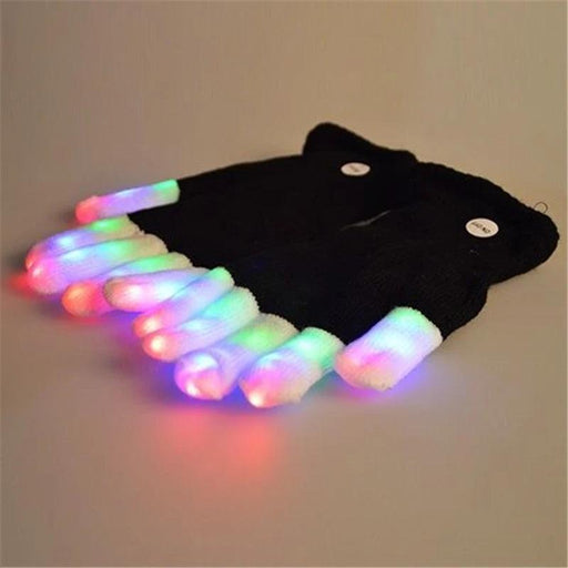 2019 HOT 1 piece LED Glow Glove  Rave Light Flashing Finger Lighting Glow Mittens Magic luminous Glove Novelty Party Accessory FreeDropship
