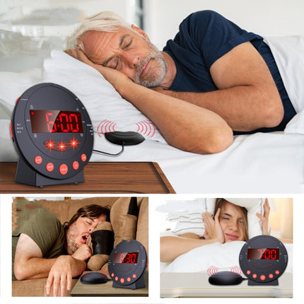 Peekaboo Studio Powerful Vibration Alarm Clock for Deaf Sleepers