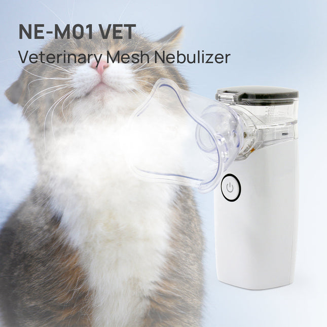 Contec NE M01VET Portable Ultrasonic Mesh Pet Nebulizer Two Masks Included