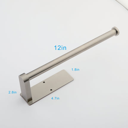 Room and Decor 12" Stainless Steel Paper Towel Holder, 2 Pack, Adhesiv