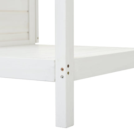 Room & Decor 66" Outdoor Farmhouse Wooden Potting Bench with Drawers &