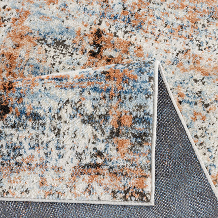 Room & Decor Abstract Multi-Color Polyester Area Rug - Soft & Durable
