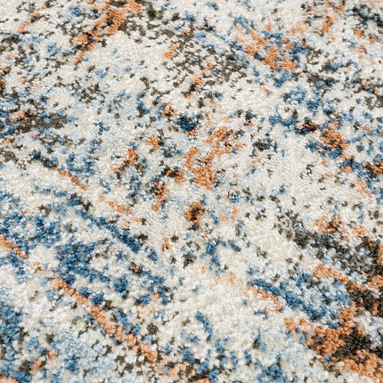 Room & Decor Abstract Multi-Color Polyester Area Rug - Soft & Durable