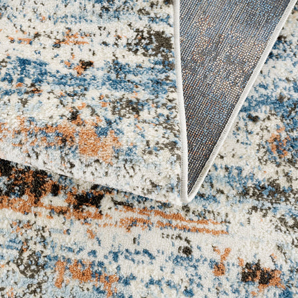 Room & Decor Abstract Multi-Color Polyester Area Rug - Soft & Durable
