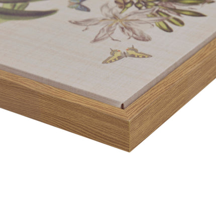 Room and Decor 4 Piece Framed Botanical Canvas Art Set - Green MDF, Re