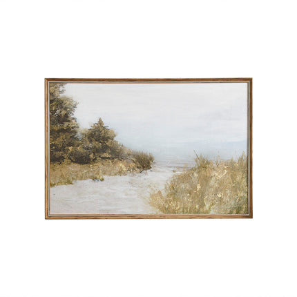Room and Decor Abstract Landscape Framed Canvas Wall Art - Multi MDF,
