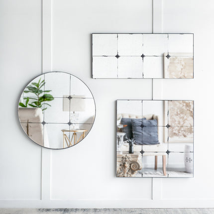 Room and Decor 21X47" Antique Glass Wall Mirror - Stylish Rectangle De