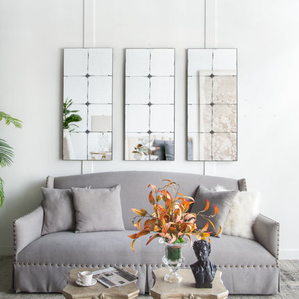 Room and Decor 21X47" Antique Glass Wall Mirror - Stylish Rectangle De