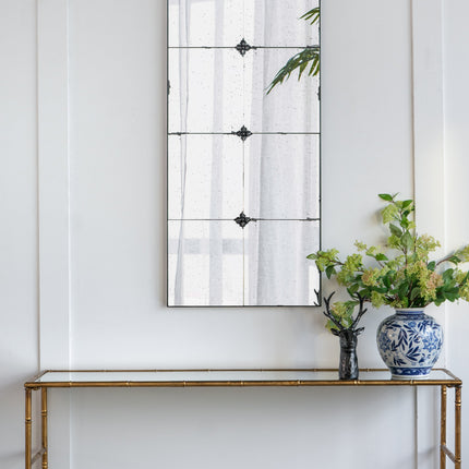 Room and Decor 21X47" Antique Glass Wall Mirror - Stylish Rectangle De