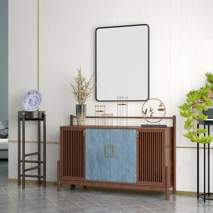 Room and Decor 40x30 Inch Rectangular Wall Mirror, Aluminum Frame, Ver