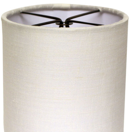 Room & Decor Drum Chandelier Lampshade Set of 6, White Linen, Double F