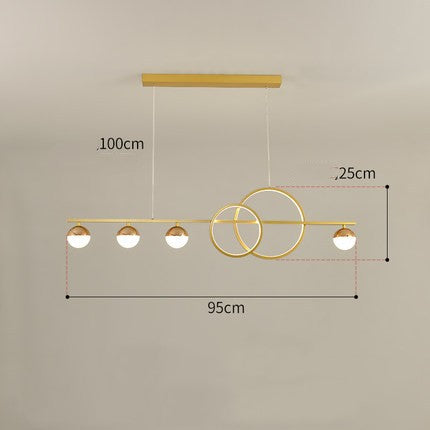 Rectangular Table Lamp Creative New Dining Room Bar Simple Modern Chan