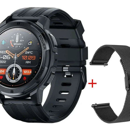 2024 All-Weather AMOLED Smartwatch with Advanced Health Tracking and Bluetooth Sync for iOS and Android - Très Elite