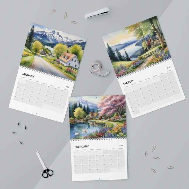 2024 Luxe Artistic Wall Calendar - Signature Collection