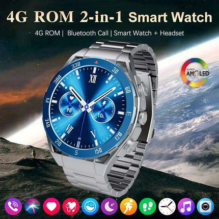 2024 Men's All-in-One Bluetooth Smartwatch with TWS Headphones and GPS Connectivity - Très Elite