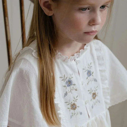 2024 Summer Baby Girls Floral Print Smocked Princess Dresses in Elegant Styles - Très Elite