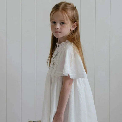 2024 Summer Baby Girls Floral Print Smocked Princess Dresses in Elegant Styles - Très Elite