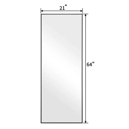 Room and Decor LED Full Length Mirror with Lights - Tall & Modern Desi