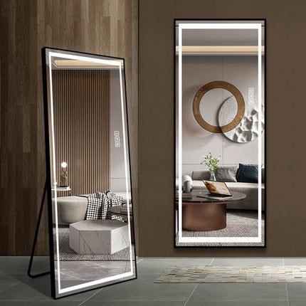Room and Decor LED Full Length Mirror with Lights - Tall & Modern Desi
