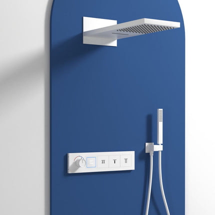 Concealed Brass Thermostatic Shower Set with LED Display