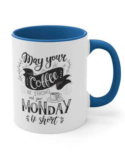 Vibrant Interior Two-Tone 11oz Custom Ceramic Coffee Mug