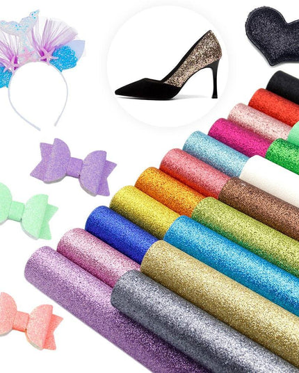 Sparkling Glitter Faux Leather Crafting Sheets: The Ultimate DIY Glam Kit