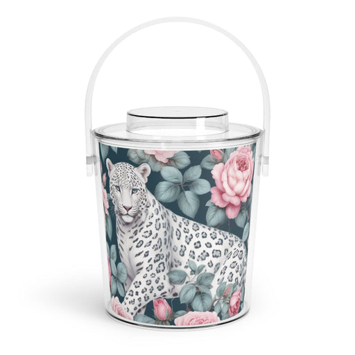 Kireiina Customizable Acrylic Ice Bucket with Tongs - 3 Quart Capacity
