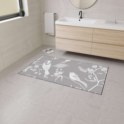 Chic Customizable Nordic Birds Floor Mat for Contemporary Home Styling
