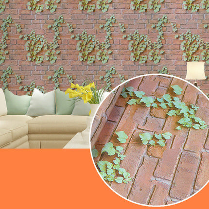 Peekaboo Studio Brick Pattern Waterproof Wallpaper - Durable & Easy to