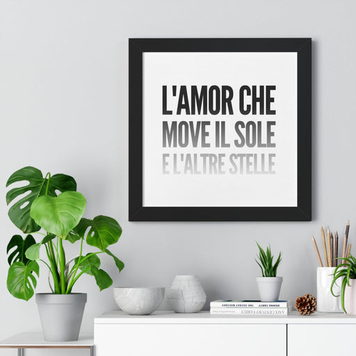 Maison d’ Elite Quotes Print Framed Poster