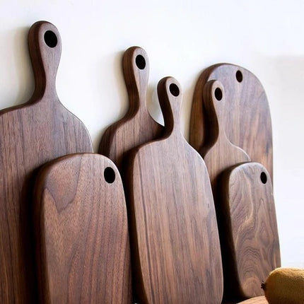 Hand Polished Black Walnut Chopping Board Set In Various Sizes