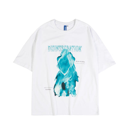 Peekaboo Studio Dark Ghost Print Loose Top - Lightweight & Stylish