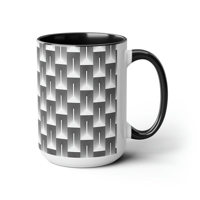Elegant Enigma Series Ceramic Coffee Cups Duo