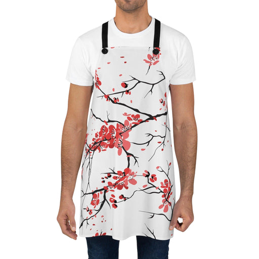 Elite Christmas Sakura Lightweight Cooking Apron - Chic and Sturdy Culinary Essential