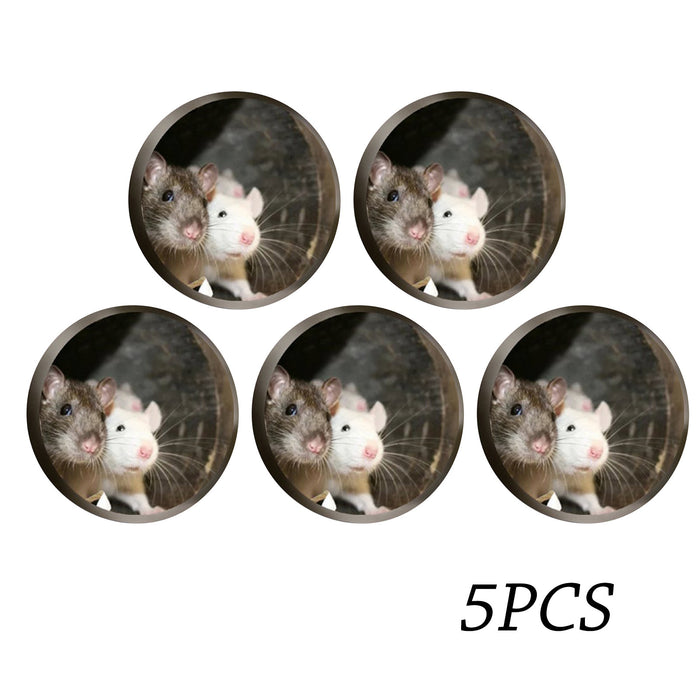 Enchanting Cartoon Mouse Hole Sticker Set for Home and Kitchen Transformation