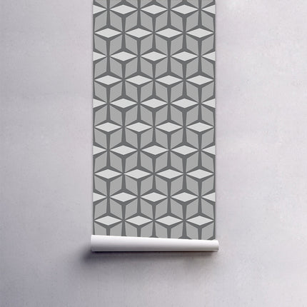 Self-Adhesive Waterproof Wall Contact Paper | Green & Grey, 53×122 cm