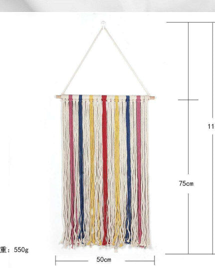 Bohemian Chic Handcrafted Cotton Tapestry - A Touch of Elegance for Your Space