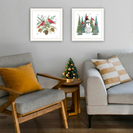 Deb Strain 2-Piece Merry Friends Framed Wall Art for Home Decor