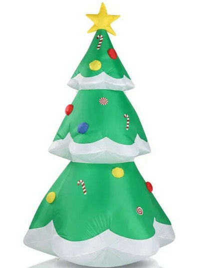 6.9 FT Lighted Christmas Inflatable Decoration, Inflatable Christmas Tree