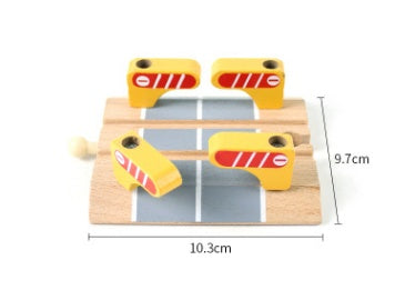 Wooden track accessories small train track toy