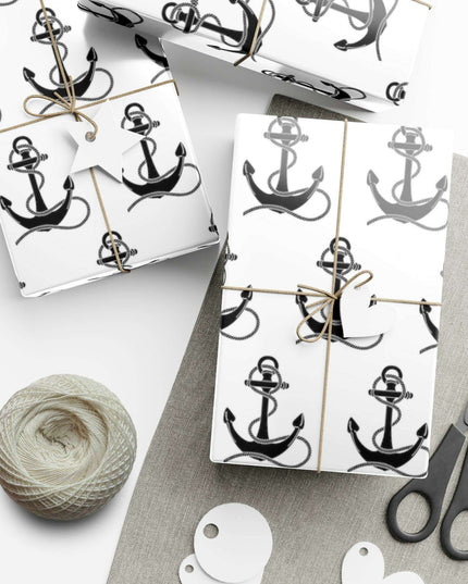 Artisan Anchor Gift Wrap Paper for Premium Gift Presentation