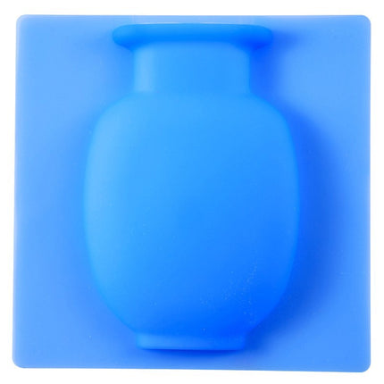 Silicone Wall Hanging Vase Set White Pink Blue 150mm Square
