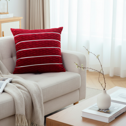 Simple Luxury Striped Velvet Pillow Cover Pillow Cushion Cover Pillow