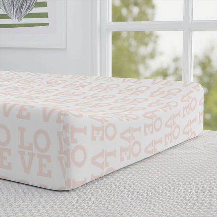 Customizable Luxurious Monogrammed Baby Changing Pad for Valentine's Day
